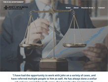 Tablet Screenshot of johnspaldinglaw.com